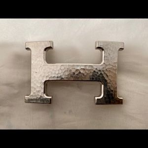 Authentic Hermès H Martelee Belt Buckle Only